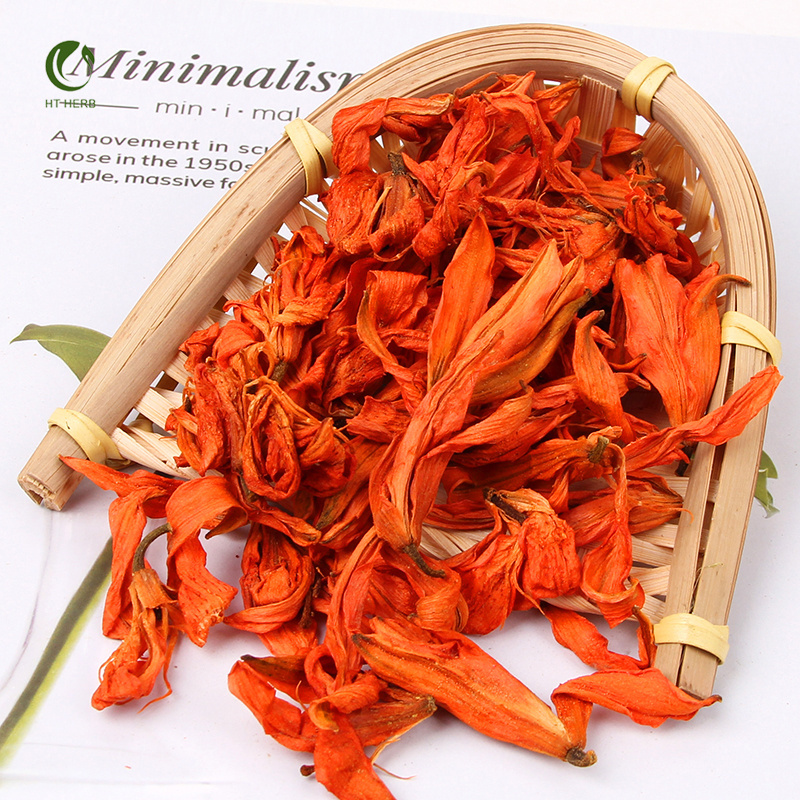 Hot Sale Healthy Flower Tea Orange Lily Tea Dried Flowers 100% Natural Dried Flowers Herbs  for Soap DIY Candle  Bath