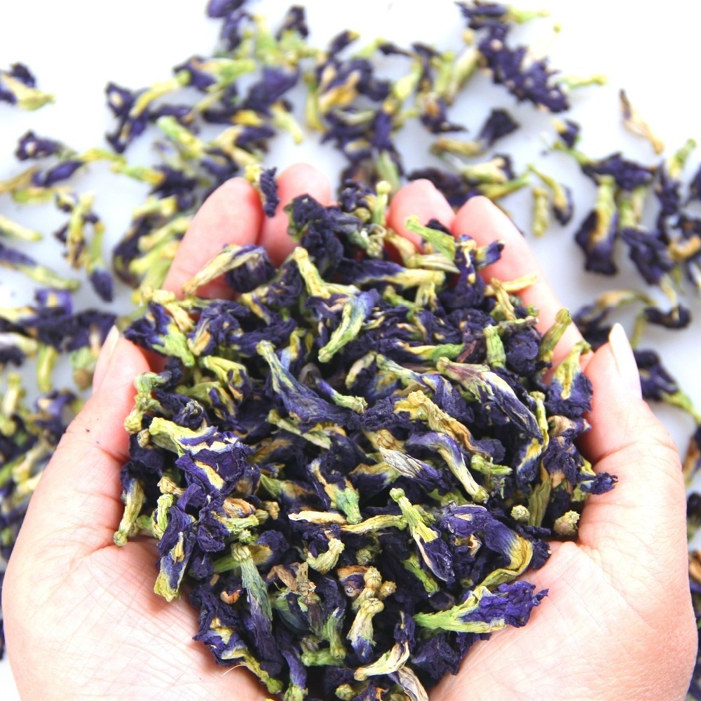 Wholesale  Natural Flavor Tea  Dried Blue Butterfly Pea Flowers