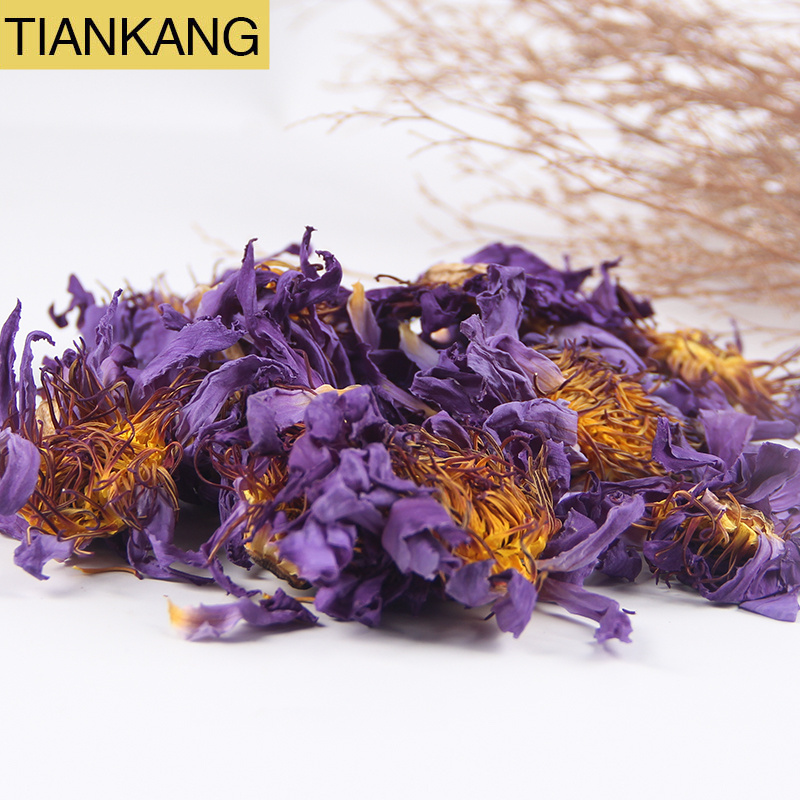 Promotional High Quality Preservatives Free Good Scent Dried Blue Lotus Flowers for Tea Lan Lian Hua