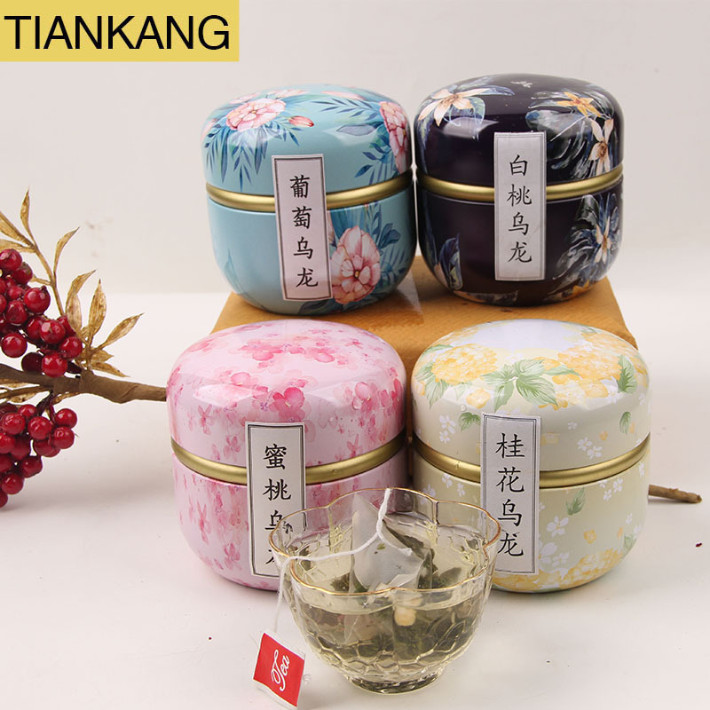 Gift for Wedding  And  Festivals  small pot of  Oeach Osmanthus  Grapes White peach Oolong  tea good for skin and health