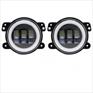 TIANKEE Wholesale 1400lm 30w Angel Eye Led Fog Lamp with Drl Amber Turn Signal 4 Inch led Fog Light