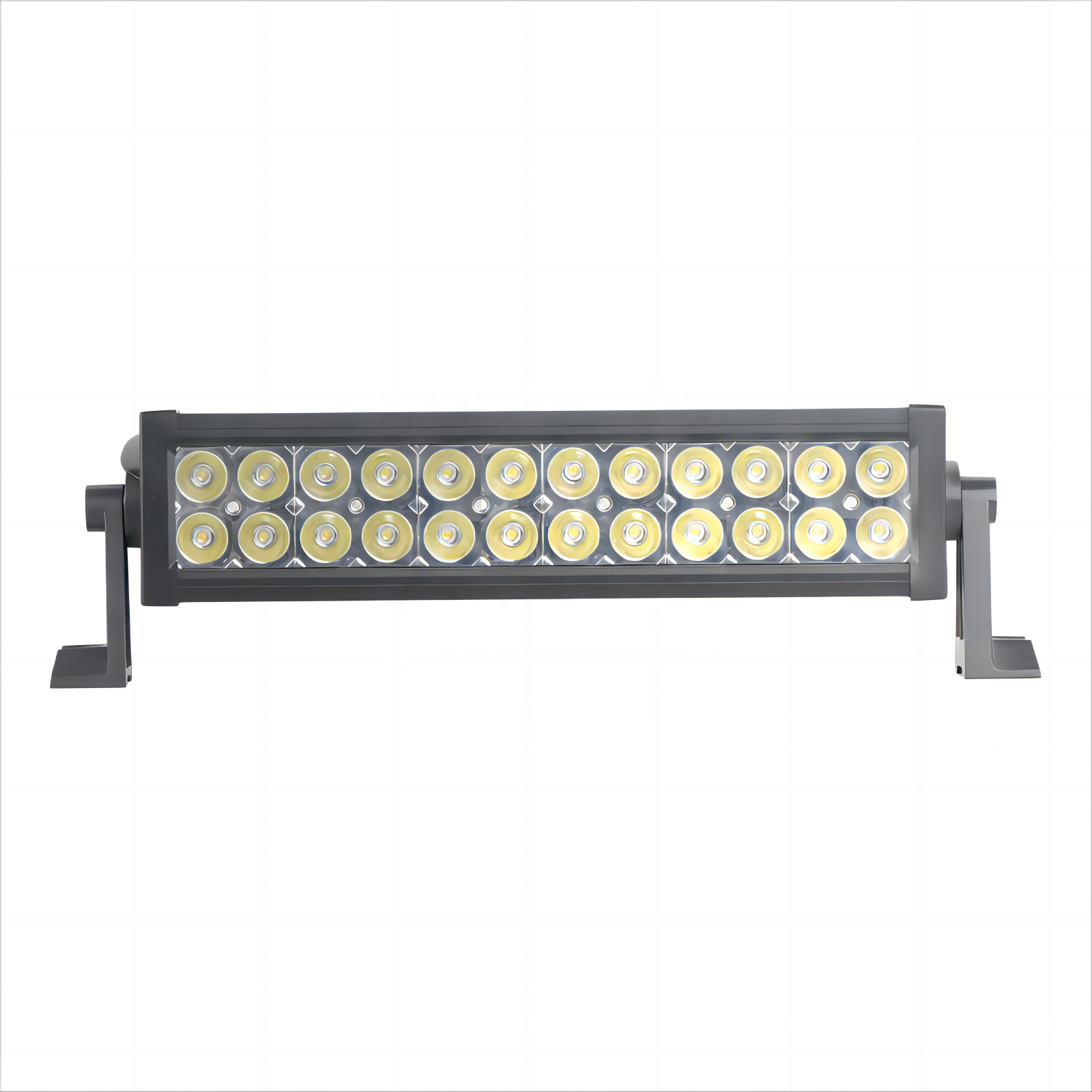 Factory aluminum profile dual row straight 13'' 72W led off road light bar for snowmobile Vehicle Jeep Wholesale6000-6500K