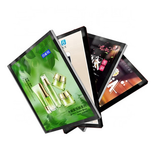 Indoor aluminum frame advertising billboard led slim magnetic light box