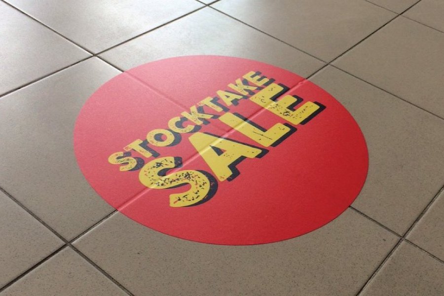 Large Size Advertising Outdoor Vinyl Floor Tile Stickers