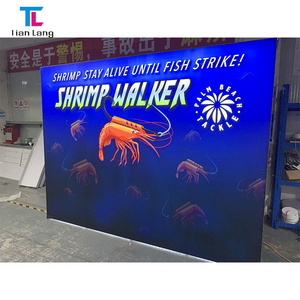 Easy Set Up Tradeshow Booth Aluminum Frame SEG Fabric Expo Promotion Custom Backlit Light Box Trade Show Pop Up Led Back Wall