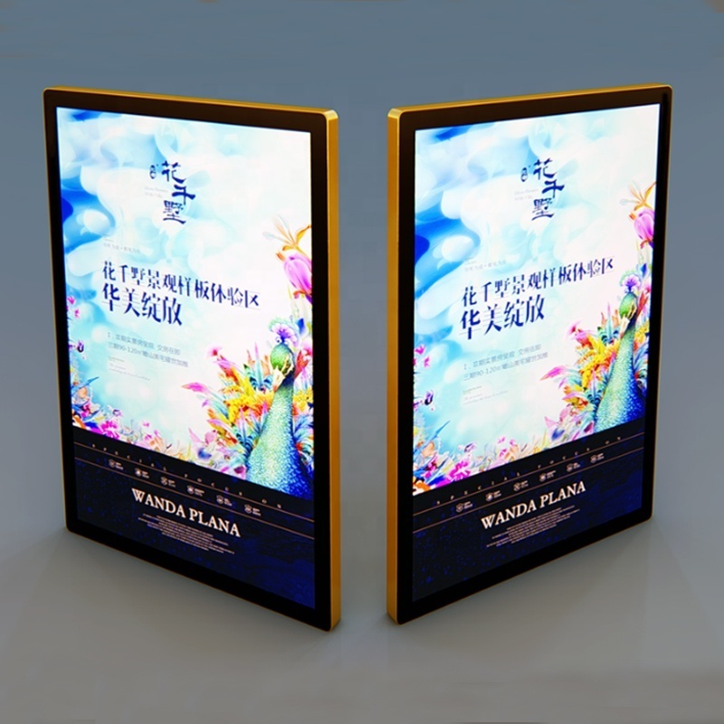 Indoor aluminum frame advertising billboard led slim magnetic light box