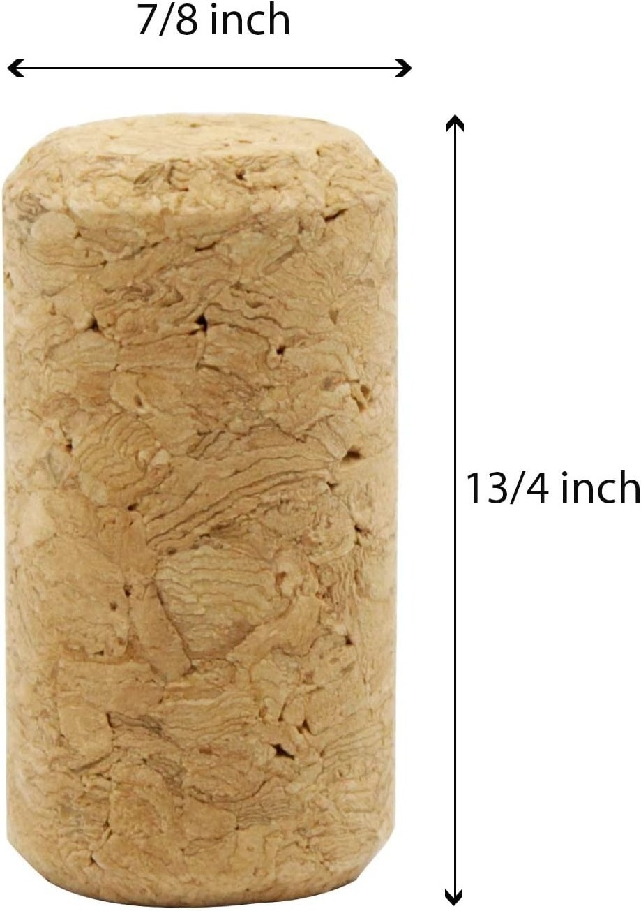 TIANLEICORK agglomerated cork stopper Reusable Sealing cork, wooden cap Cork Wine Stoppers