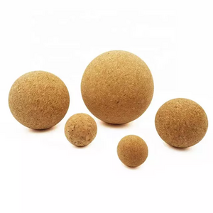 TIANLEICORK Custom Eco-friend High Quality Any Size cork ball lid yoga Exercise ball cork hemisphere ball