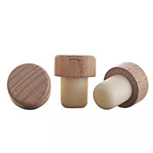 TIANLEICORK Straight Corks chock plug cork wine 7/8" x 1 3/4" top cap t shape wine synthetic cork bottle stopper