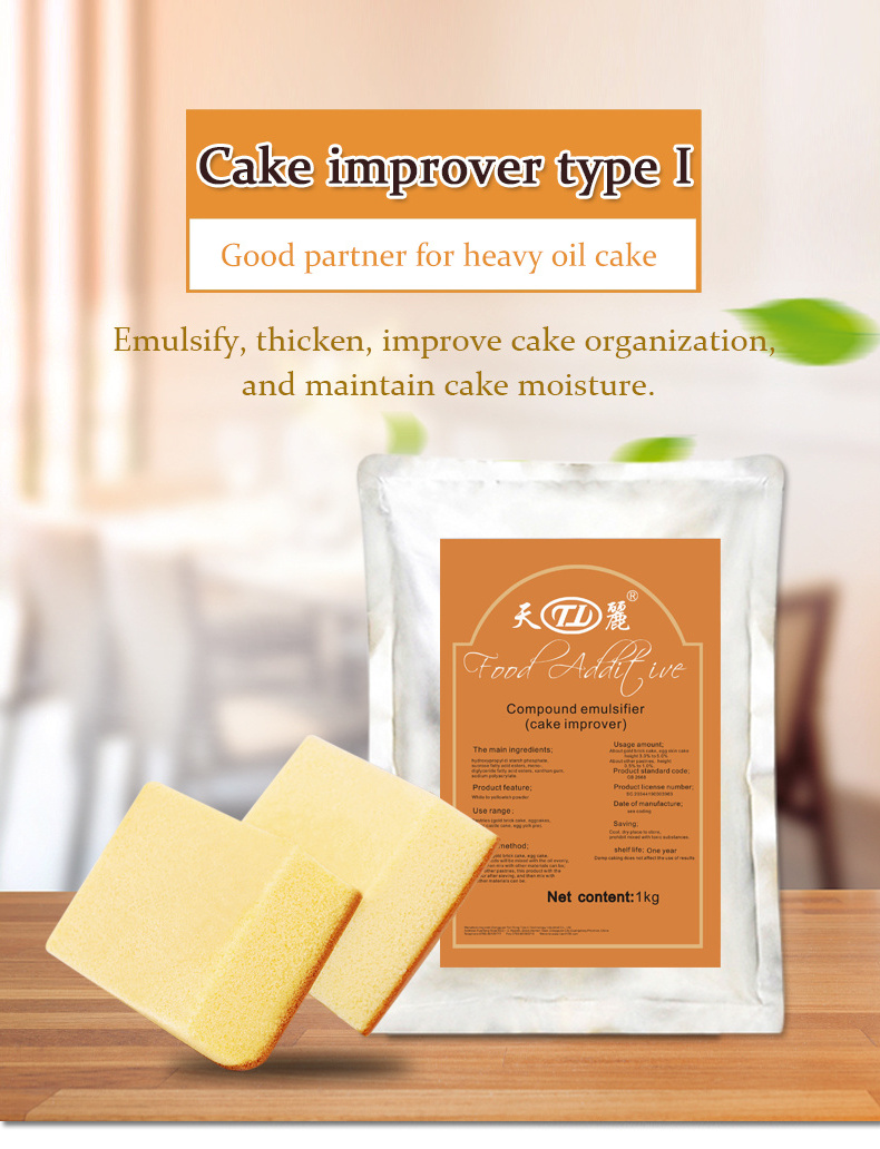 wholesale factory price high quality cake improver food additives cake emulsifier and stabilizer to maintain cake moisture