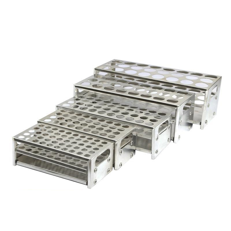 OEM aluminum test tube rack 8  24 36  40  50 holes cuvette test tube rack for lab