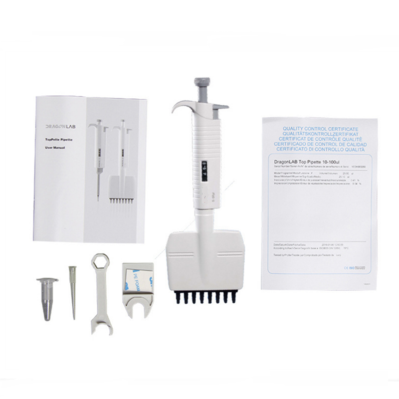 Tianlian Digital Adjustable Pipette 0.5-5000ul Pipet Lab Pipeta manual multichannel fixed adjustalbe 8-12 channel pipette