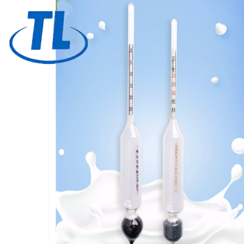 Tianlian wholesale High precision dairy milk meter soybean milk product content hydrometer 0-25 15-45 test Milk density meter