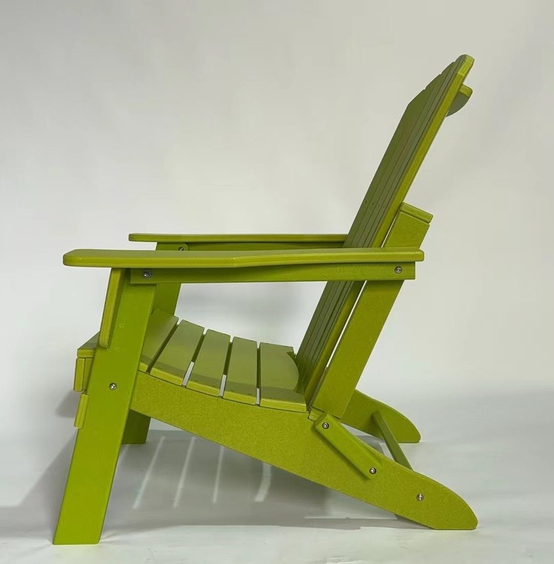 Outdoor Garden HDPE Plastic Material All weather UV Resistant outdoor folding Adirondack  Chair