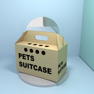 Custom size corrugated pet box Wholesale Custom Cat Dog Food paper Box pet carrier cardboard box