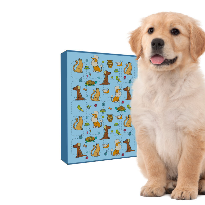 Custom Dog Treat Advent Calendar Boxes 24 Days of Pawliday Cheer Pet Food Packaging Boxes