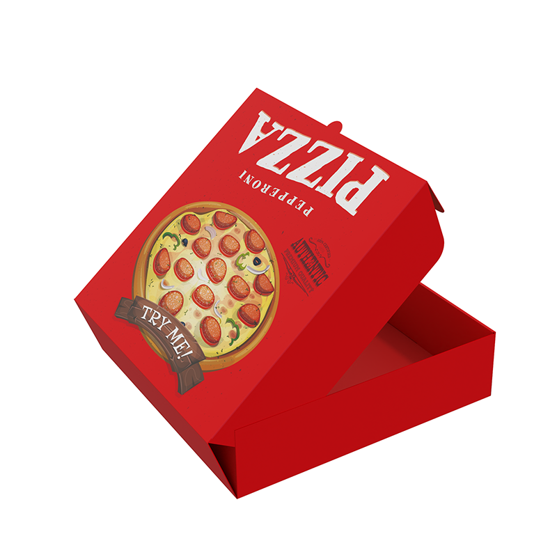 Wholesale Square Pizza Sandwich Paper Box 7 8 9 10 11 12 Inch pizza custom takeaway box fast food pizza red cheap box