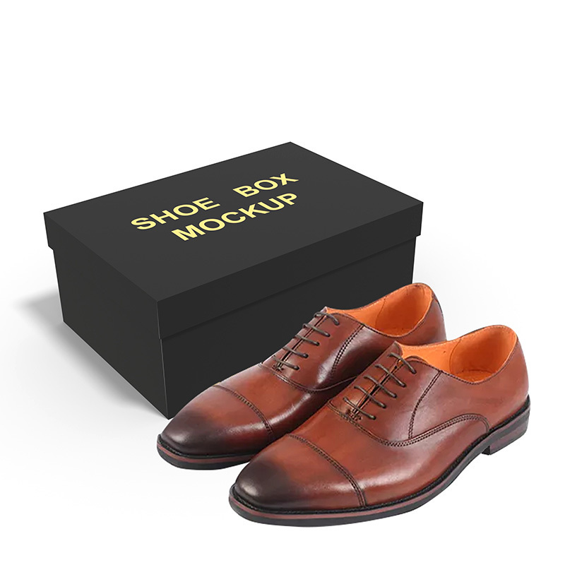 custom logo luxury mens shoe box packaging and storage shoes with lid High-end shoe box wholesale