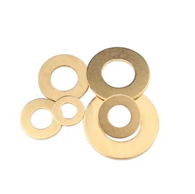 brass  colored  metal  round  flat    fender  washer  sealing  gasket  punched  ring  washer