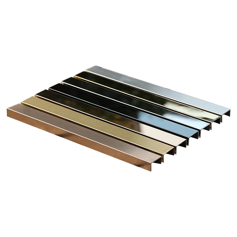 304 stainless steel decorative strip, stainless steel edge strip, U slot, T shaped strip