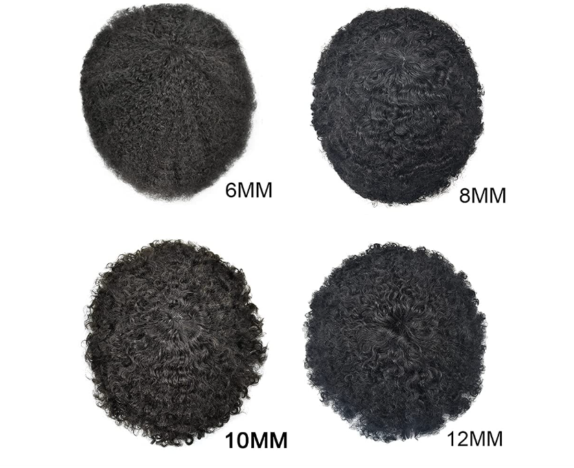 Indian remy human short toppers hairpiece 100% full lace breathable 10mm afro curl man toupee men africa afro male wig