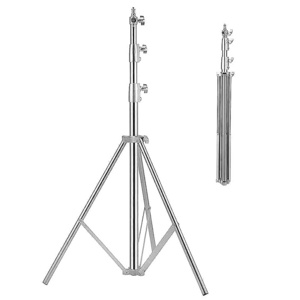 Stainless Steel 2.8m Photography Studio Stand Heavy Duty Camera Tripod Stand for Video Flash Light