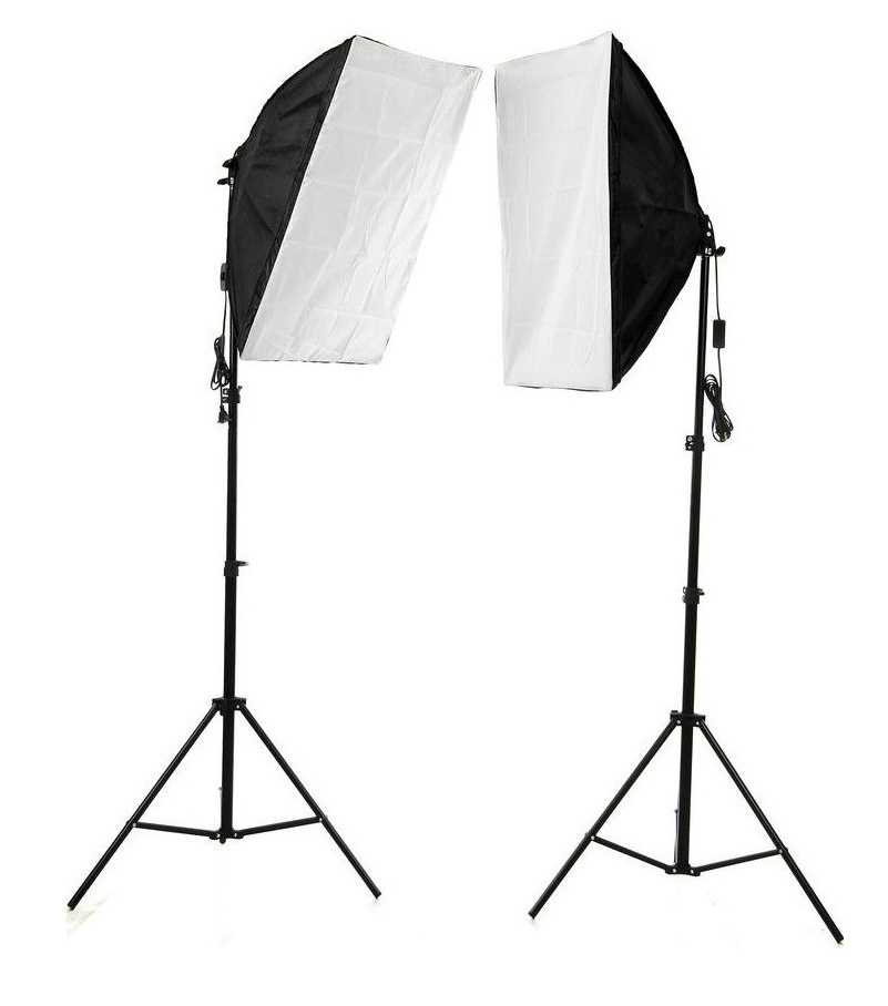 Fotografia Photo Shoot Lighting Kit Softbox Umbrella Polyester Backdrop Background Stand Full Photography Studio Light Set