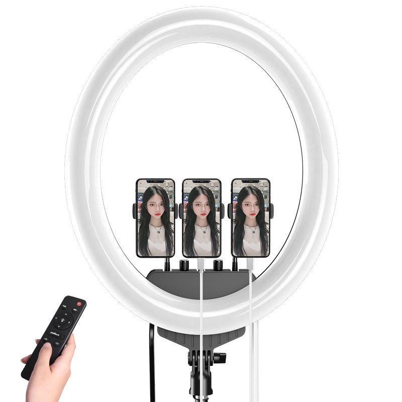 18 inch 48cm LED Ring Light OEM ODM Oval Shape Studio Photographic Video Lighting Make Up Salon Tatoo Nail Shop Fill Light