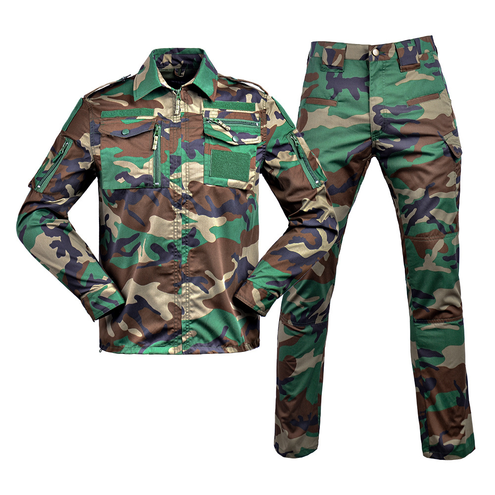 Wholesaler Hot Sale Camouflage Shirts and Pants Uniforms Jacket Ripstop Tactical Uniform Clothing OD Green Suit Clothes