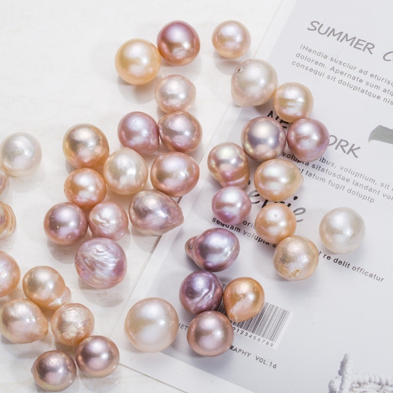 Wholesale no hole 10-14mm round near round freshwater cultured edison pearl