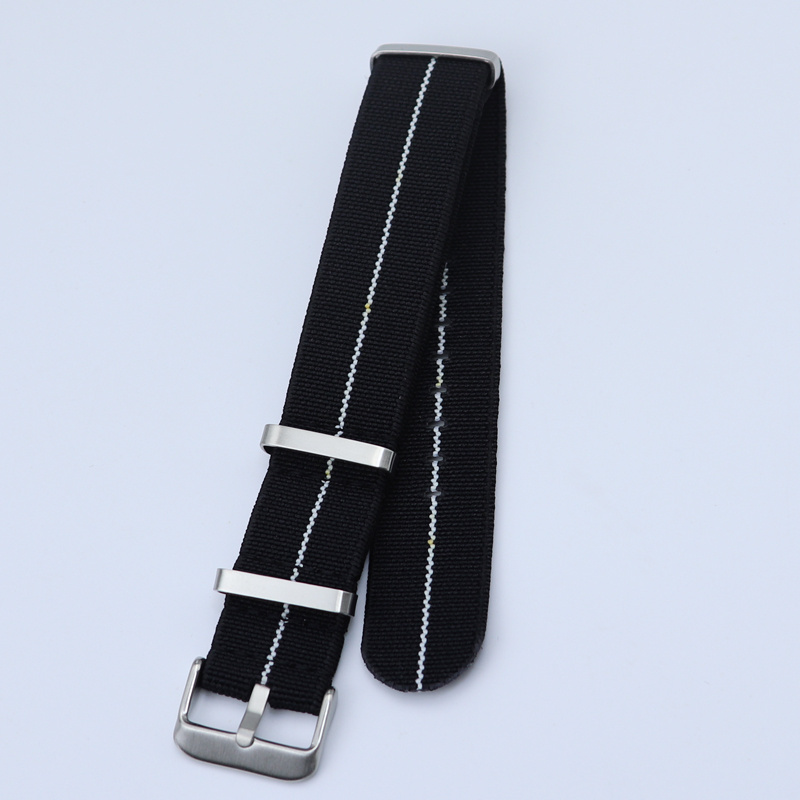 Nylon Strap Elastic Watchband 18mm 20mm 22mm French Troop Parachute Elastic Canvas Strap for Watch Bracelet