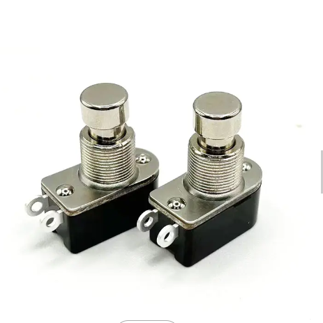 Factory Price 13mm SPST Momentary Solder Lug pin Foot Switch  2 PIN Stomp Push Button Guitar Foot Switch