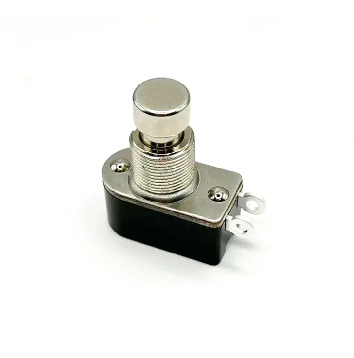 Factory Price 13mm SPST Momentary Solder Lug pin Foot Switch  2 PIN Stomp Push Button Guitar Foot Switch