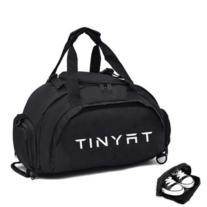 Portable Duffle Gym Sports Bags Travel Gym Duffel Bag With Shoes Compartment