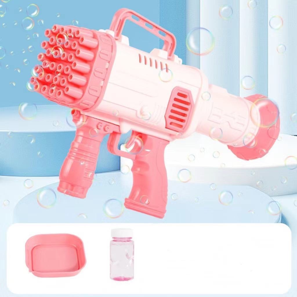 Wholesale 32 Holes Electric Machine Soap toy bubble gun kids Magic Children Automatic Bazooka bubble shooter gun