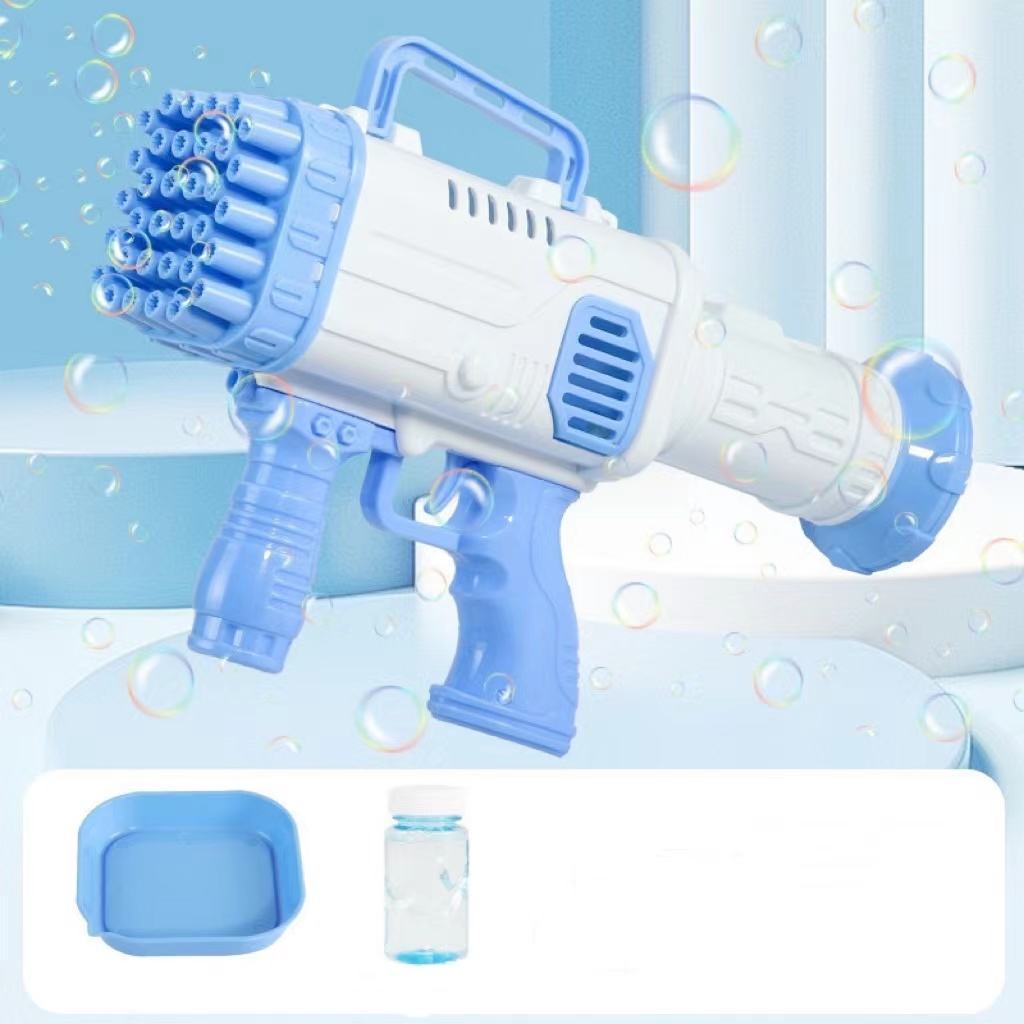 Wholesale 32 Holes Electric Machine Soap toy bubble gun kids Magic Children Automatic Bazooka bubble shooter gun