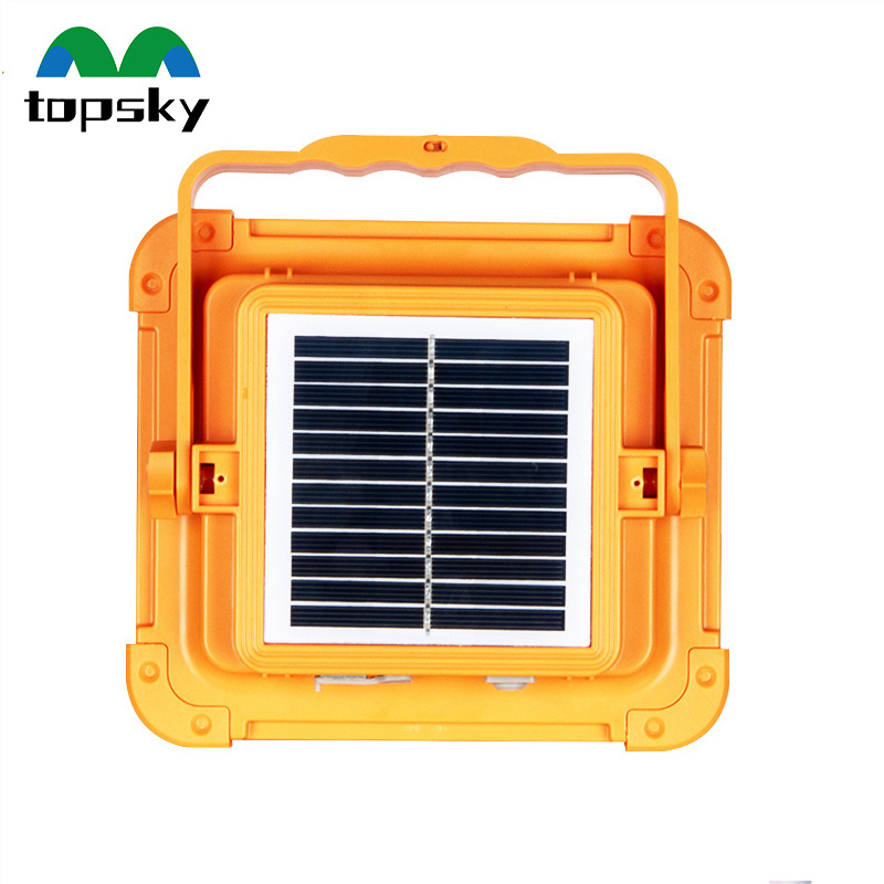 TOPSKY Rechargeable Solar USB Charging Emergency Lights Ip65 100w 200w All In One Portable Solar Flood Light