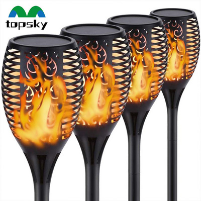 OEM IP65 Led Solar Flickering Flame Torch Lights Outdoor Landscape Courtyard Garden Decoration Lamp Balcony Dancing Party Lights