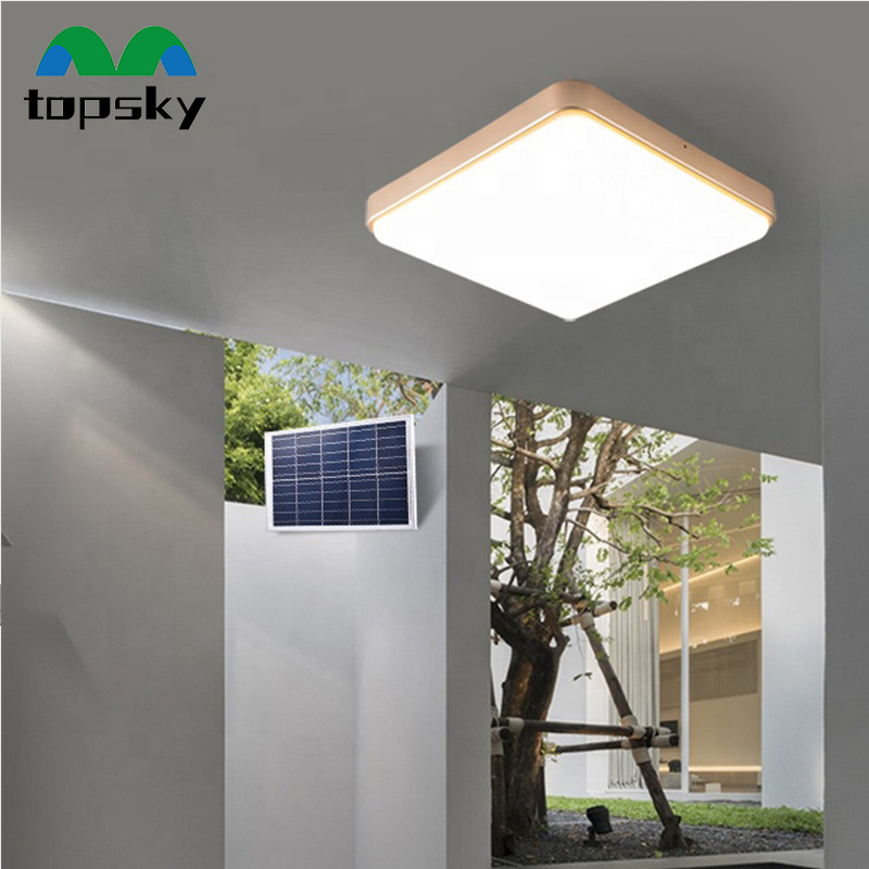 New Arrival 200w Solar Square Led solar lights indoor house home Solar Ceiling Light for Living Room