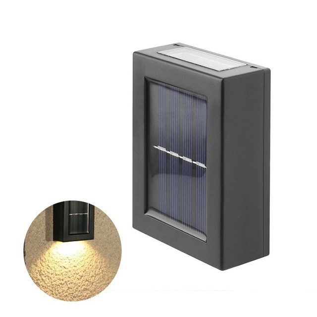 solar up and down luminous courtyard staircase decoration LED solar wall light outdoor porch garden waterproof wall lamp