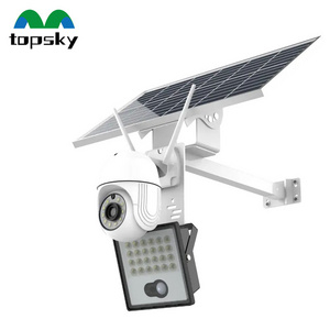 TOPSKY Outdoor Camping Portable 100w 200w 300w 400w Cctv Solar Flood Light With Camera