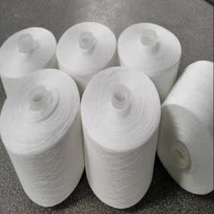 100% polyester ring spun yarn close virgin 47/1S yarn factory standard packing