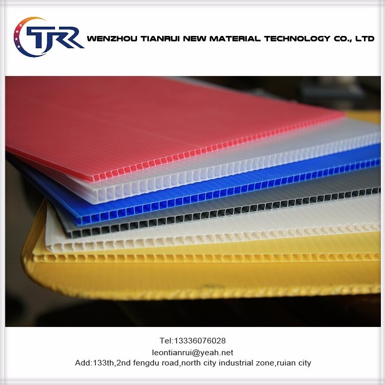 UV treated plastic corrugated traffic sign board sheets, protection hollow sheet,board