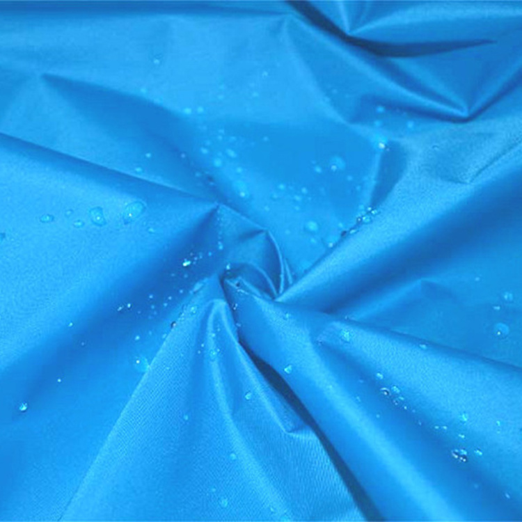 High tenacity pu coated waterproof 70d 210t 100% nylon recycled taffeta fabric for raincoat and parachute umbrella