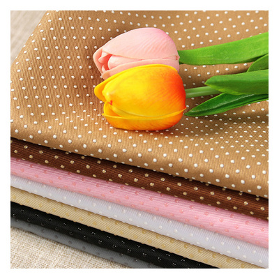 Wholesale anti-slip gloves carpet fabric non-slip pvc pattern non slip polyester gabardine dotted anti slip fabric