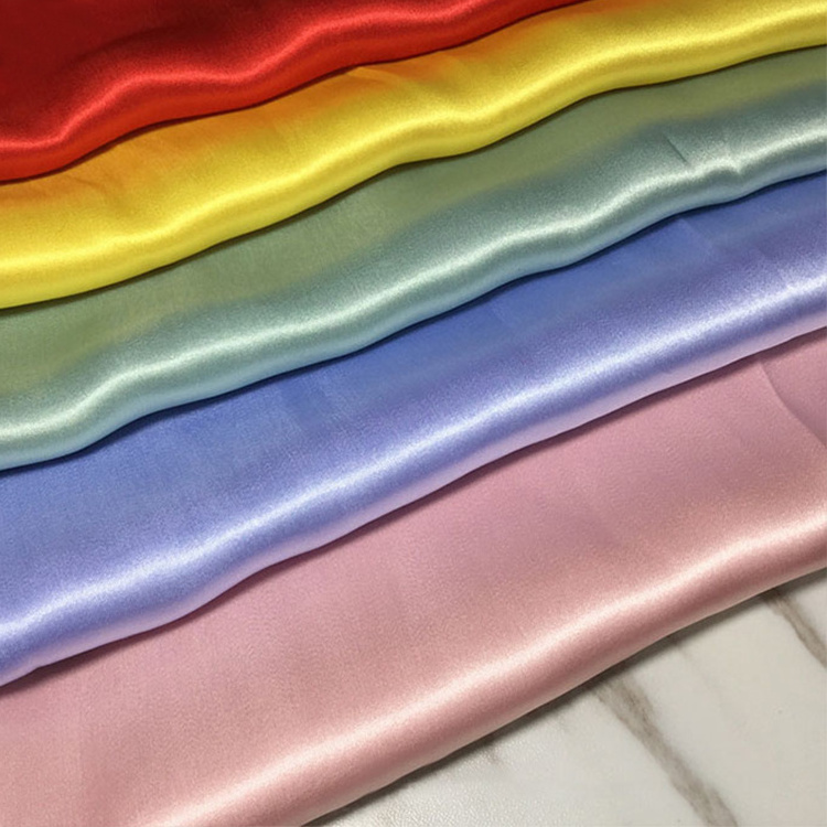 Factory price 50D 75D poly underwear tissu satin-fabrics 97% polyester 3% spandex stretch satin fabric for Sexy Lingerie