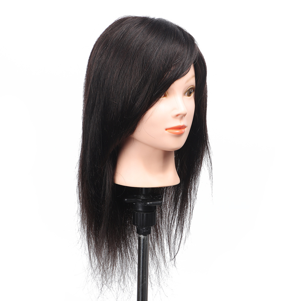 wholesale black female Cosmetology natural barber hairdressering training mannequin dummy manikin heads with human hair