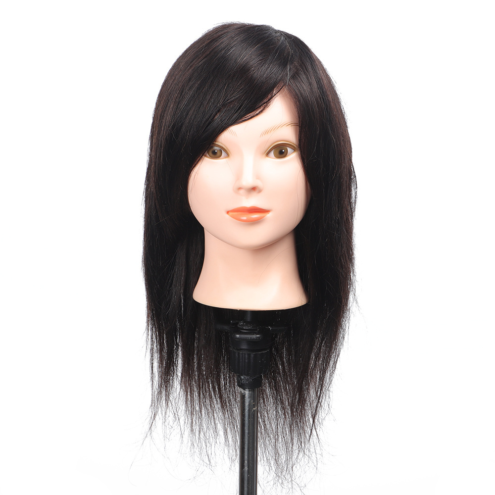 wholesale black female Cosmetology natural barber hairdressering training mannequin dummy manikin heads with human hair