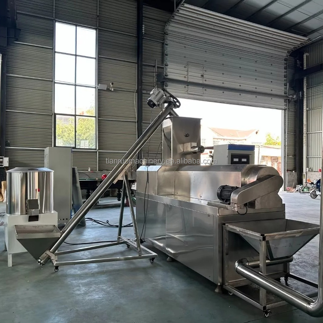 factory price rice corn chips puffing machine  rice wheat corn puff snack extruder machine price