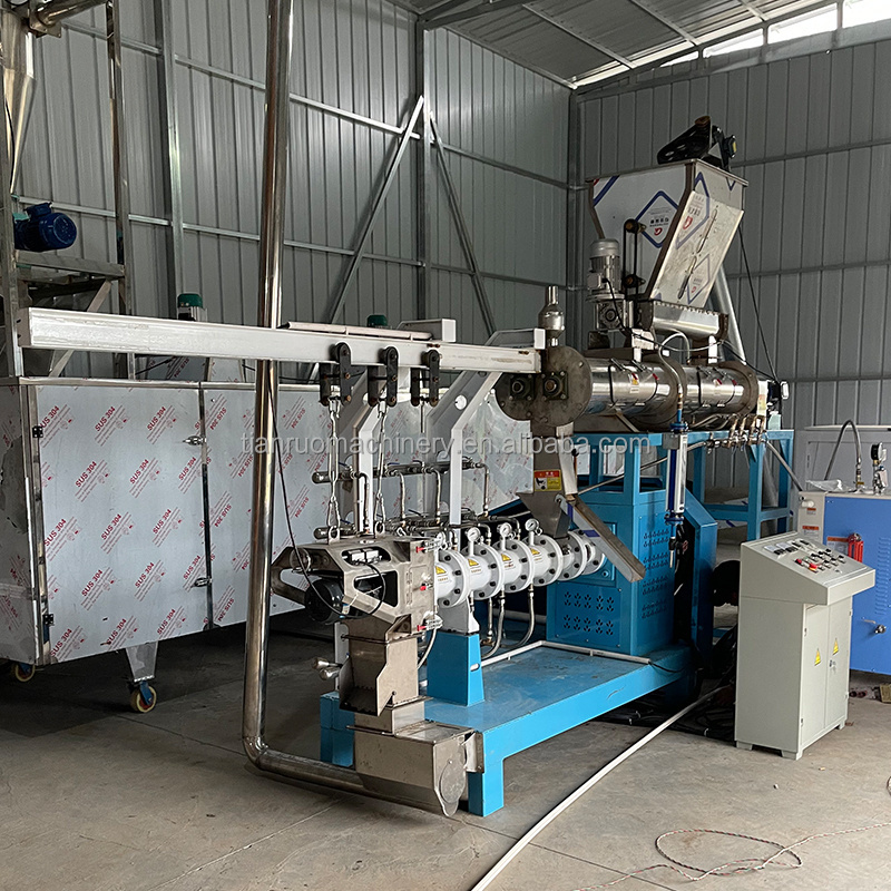 Large Capacity Fish Feed Production Line Sinking Fish Feed Production Line Automatic pet food Pellet machine